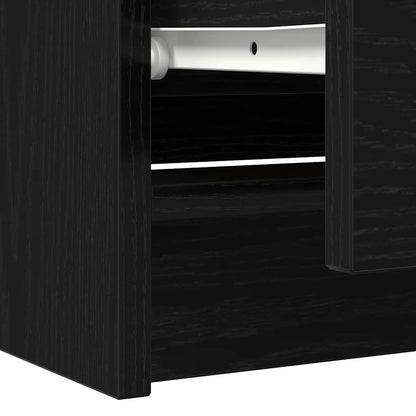 TV-skab Sort 100x35x54 cm Træ Materiale