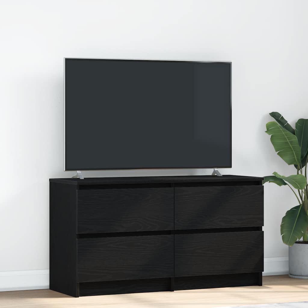 TV-skab Sort 100x35x54 cm Træ Materiale