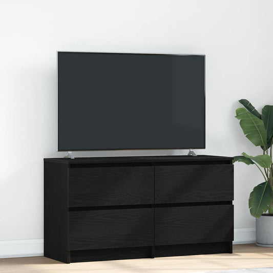 TV-skab Sort 100x35x54 cm Træ Materiale