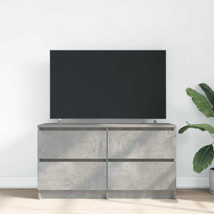 TV-Schrank Betongrau 100x35x54 cm Holzwerkstoff