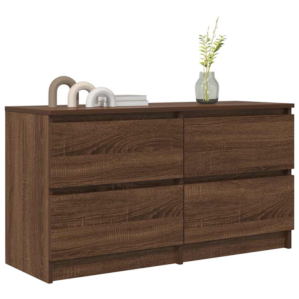 TV-Schrank Braun Eichen-Optik 100x35x54 cm Holzwerkstoff