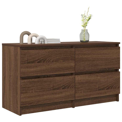 TV-Schrank Braun Eichen-Optik 100x35x54 cm Holzwerkstoff
