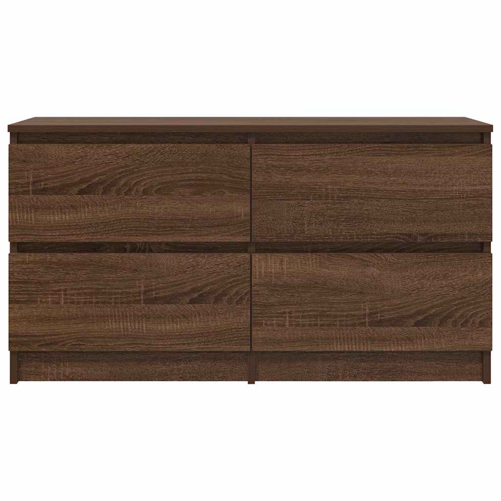 TV-Schrank Braun Eichen-Optik 100x35x54 cm Holzwerkstoff