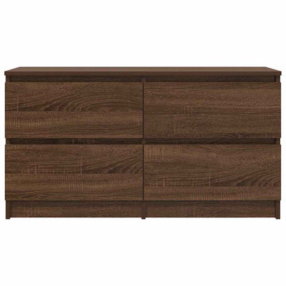 TV-Schrank Braun Eichen-Optik 100x35x54 cm Holzwerkstoff