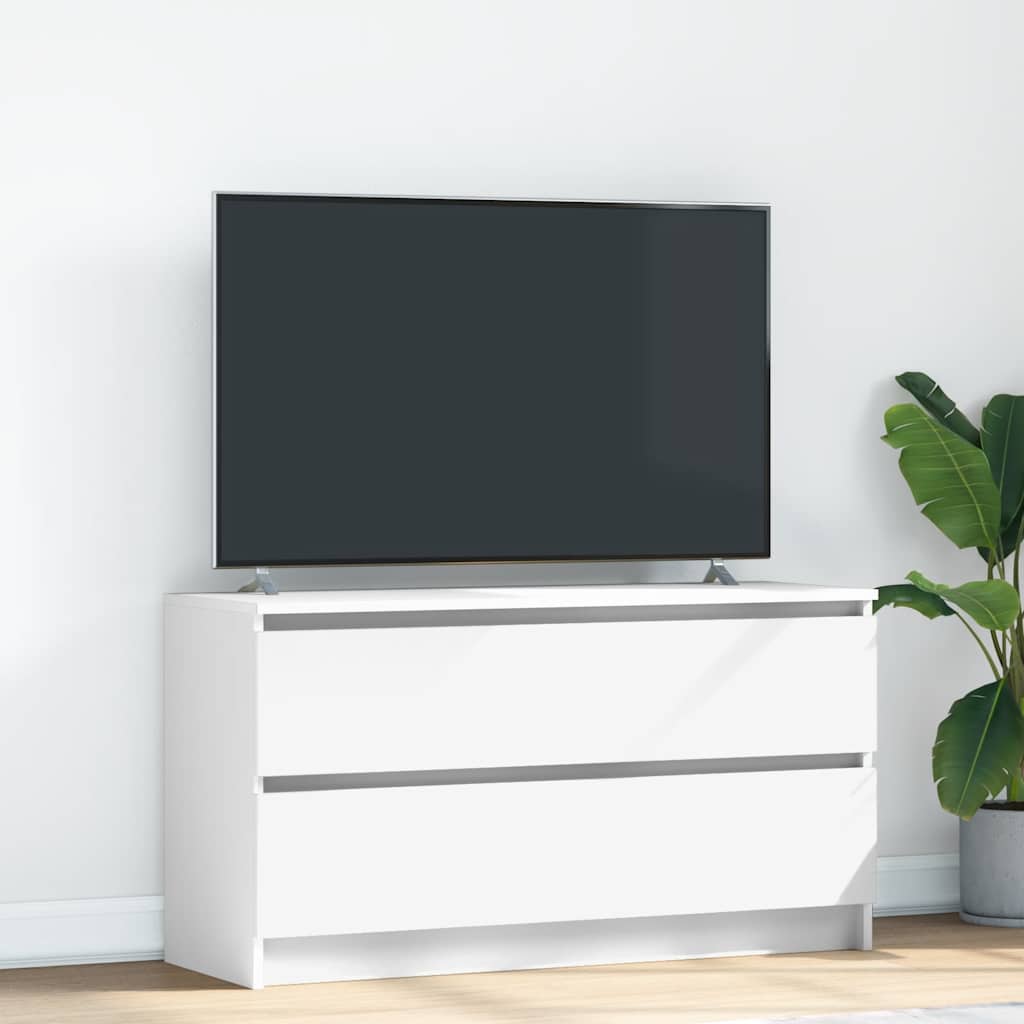 TV-Schrank Weiß 100x35x54 cm Holzwerkstoff