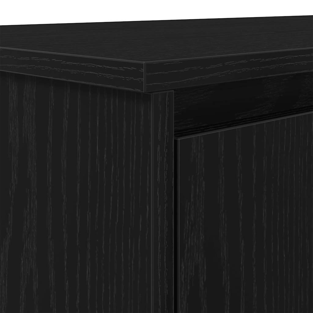 Schreibtisch Schwarz Eichen-Optik 120x42x76 cm Holzwerkstoff