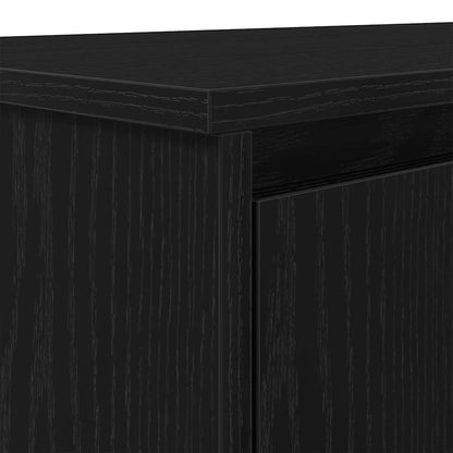 Schreibtisch Schwarz Eichen-Optik 120x42x76 cm Holzwerkstoff