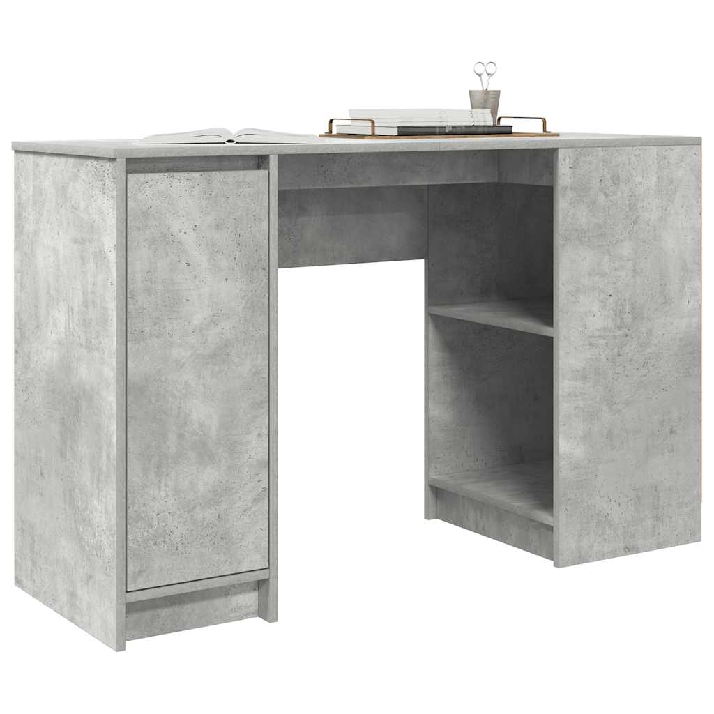 Schreibtisch Betongrau 120x42x76 cm Holzwerkstoff