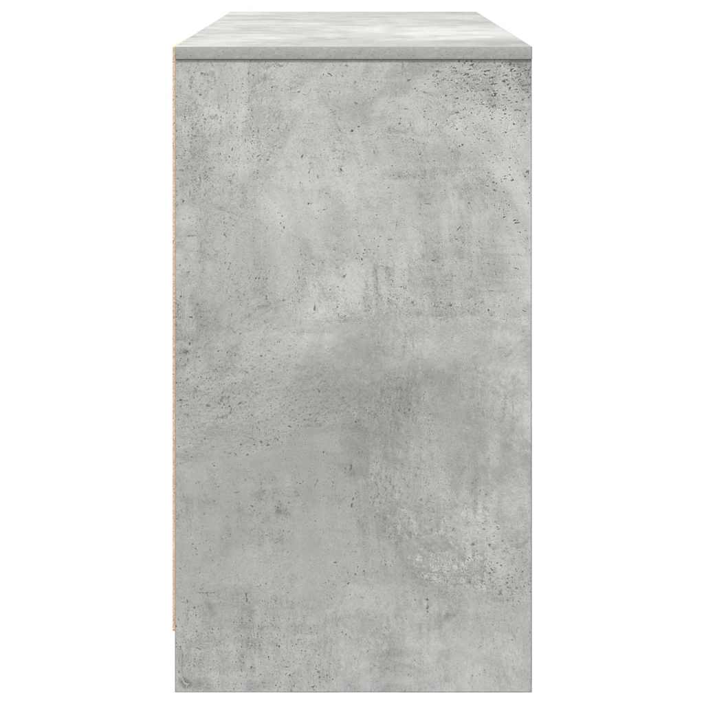 Schreibtisch Betongrau 120x42x76 cm Holzwerkstoff