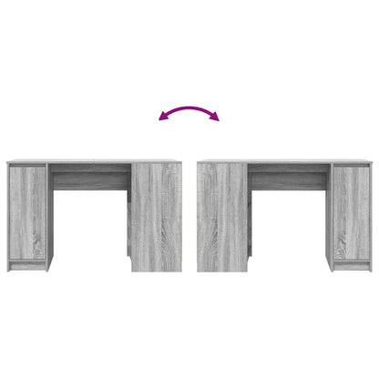 Schreibtisch Grau Sonoma 120x42x76 cm Holzwerkstoff