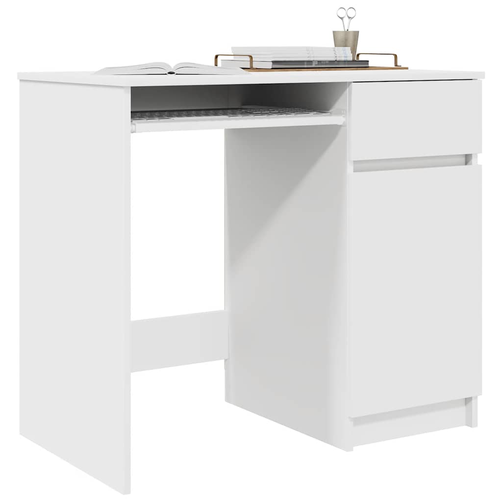 Schreibtisch Weiß 86x49x76 cm Holzwerkstoff