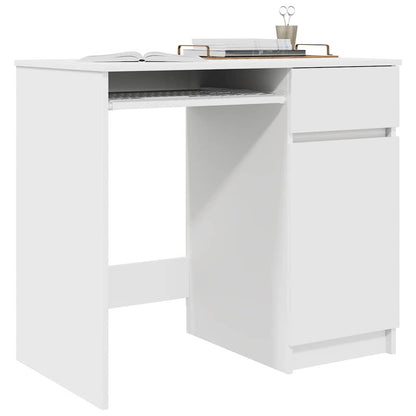 Schreibtisch Weiß 86x49x76 cm Holzwerkstoff