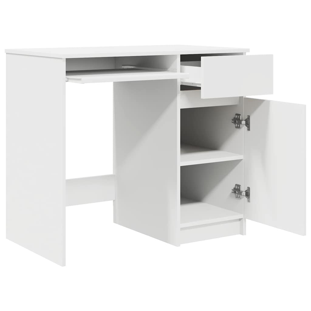 Schreibtisch Weiß 86x49x76 cm Holzwerkstoff