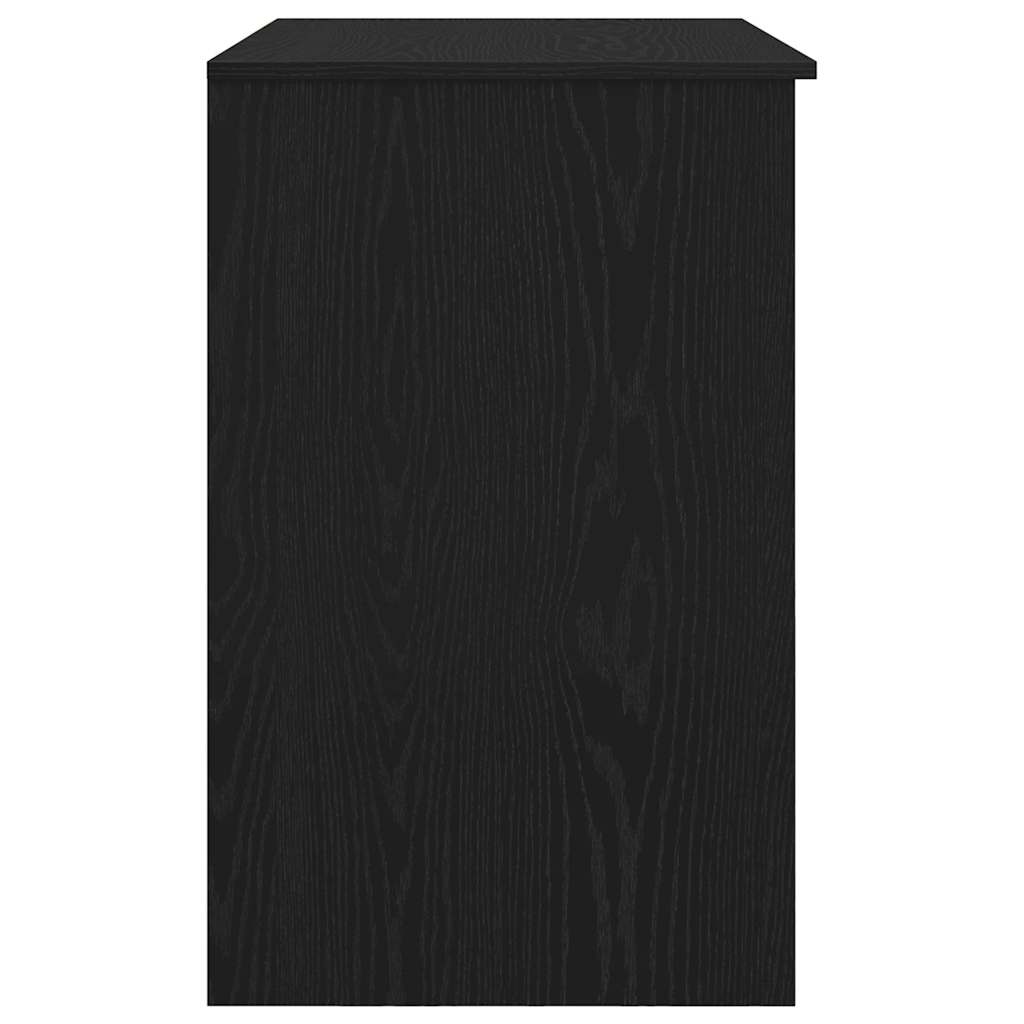 Schreibtisch Schwarz Eichen-Optik 86x49x76 cm Holzwerkstoff