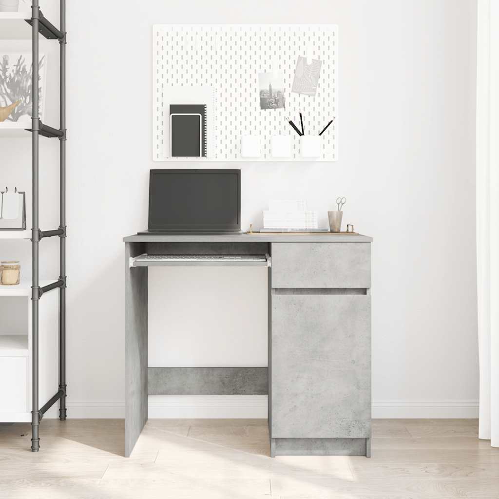 Schreibtisch Betongrau 86x49x76 cm Holzwerkstoff