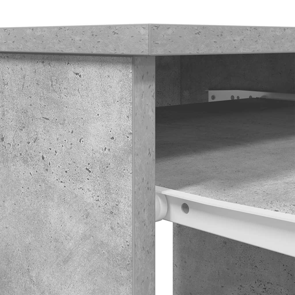Schreibtisch Betongrau 86x49x76 cm Holzwerkstoff