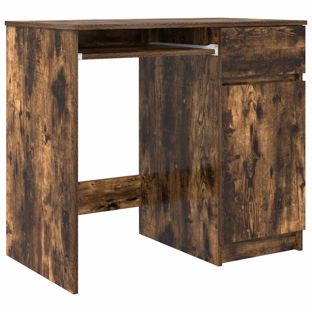 Schreibtisch Räuchereiche 86x49x76 cm Holzwerkstoff