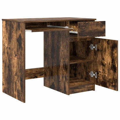 Schreibtisch Räuchereiche 86x49x76 cm Holzwerkstoff