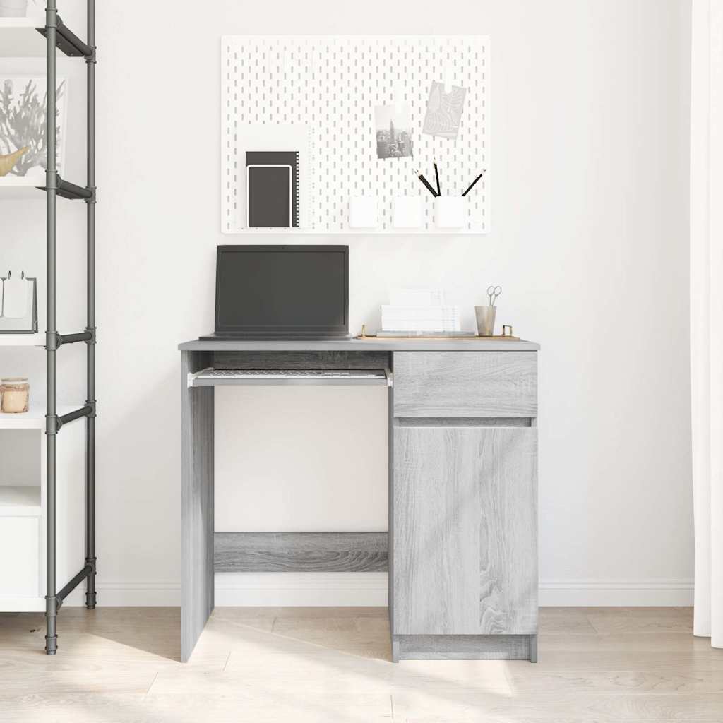Schreibtisch Grau Sonoma 86x49x76 cm Holzwerkstoff