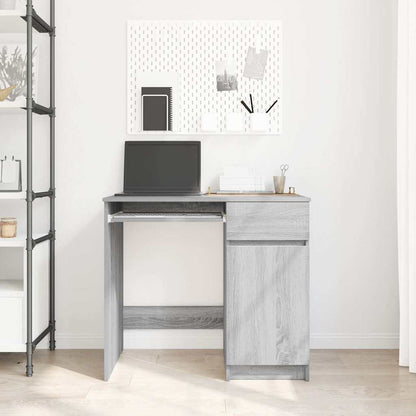 Schreibtisch Grau Sonoma 86x49x76 cm Holzwerkstoff