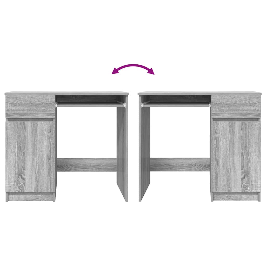 Schreibtisch Grau Sonoma 86x49x76 cm Holzwerkstoff