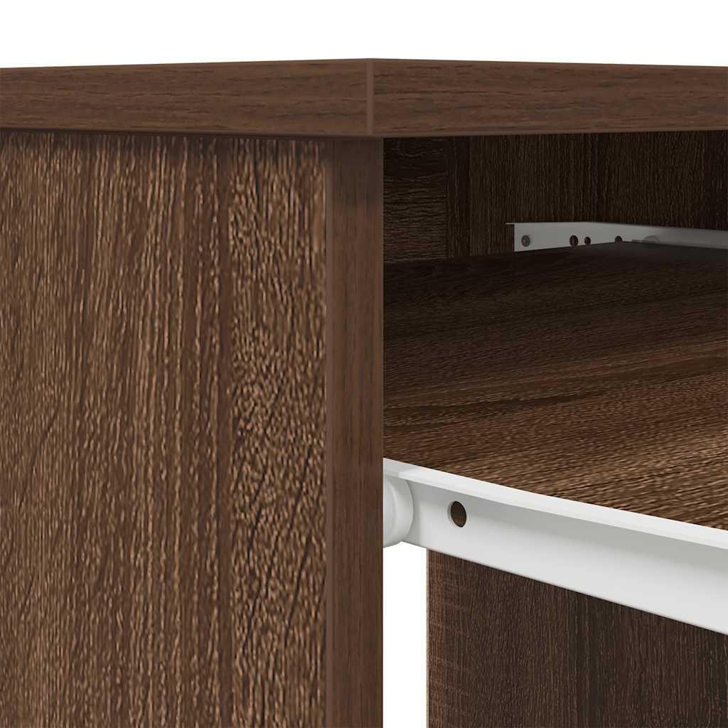 Schreibtisch Braun Eichen-Optik 86x49x76 cm Holzwerkstoff