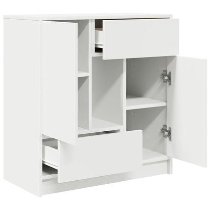 Sideboard mit Schubladen und Türen Weiß 70,5x34x74,5 cm