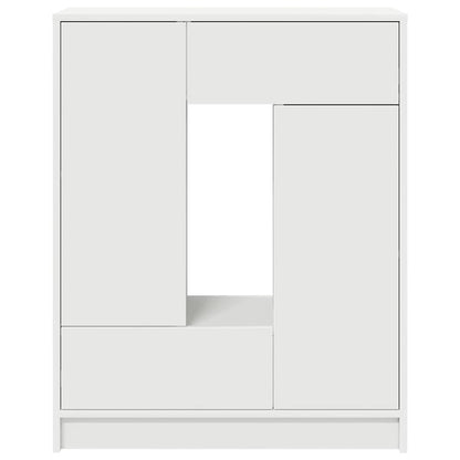 Sideboard mit Schubladen und Türen Weiß 73x31x90 cm