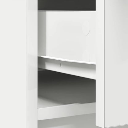 Sideboard mit Schubladen und Türen Weiß 73x31x90 cm