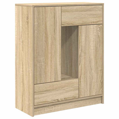 Sideboard mit Schubladen und Türen Sonoma-Eiche 73x31x90 cm