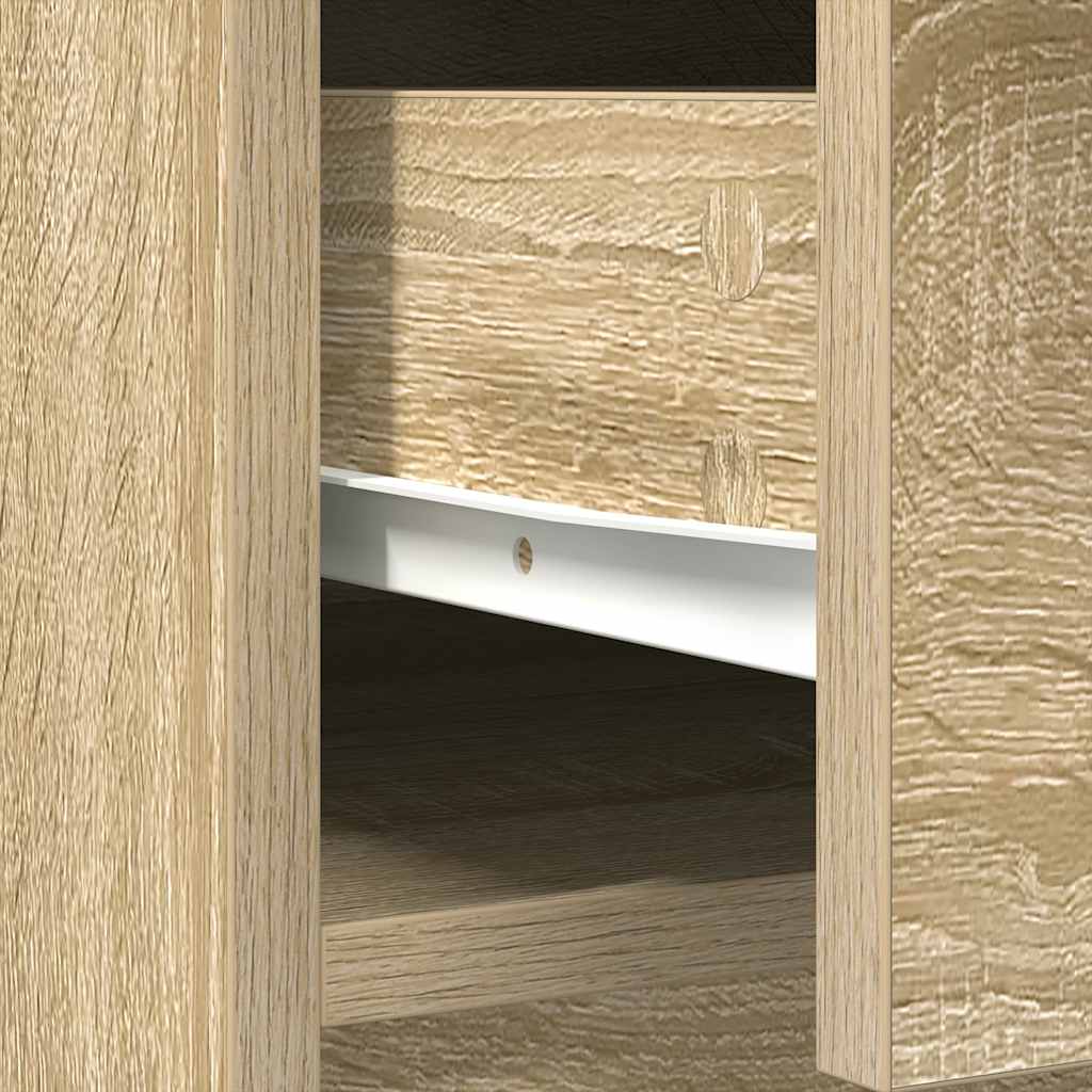 Sideboard mit Schubladen und Türen Sonoma-Eiche 73x31x90 cm