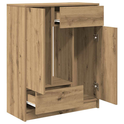 Sideboard mit Schubladen und Türen Artisan-Eiche 73x31x90 cm