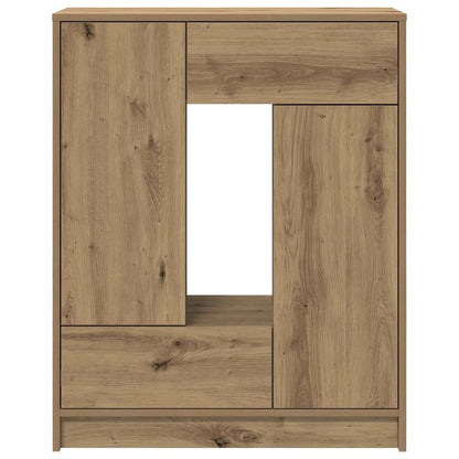 Sideboard mit Schubladen und Türen Artisan-Eiche 73x31x90 cm