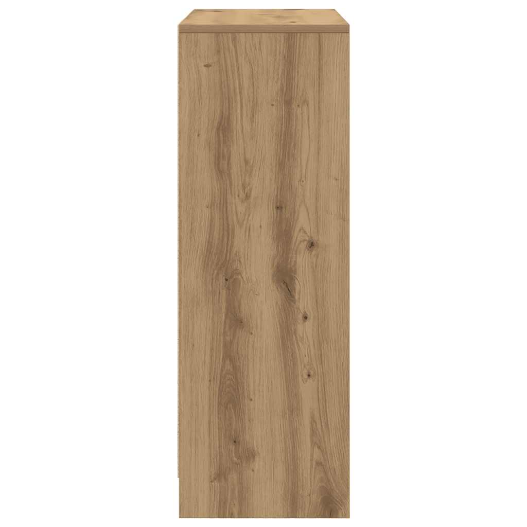 Sideboard mit Schubladen und Türen Artisan-Eiche 73x31x90 cm