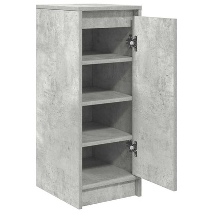 Schuhschrank Betongrau 29,5x34x76 cm Holzwerkstoff
