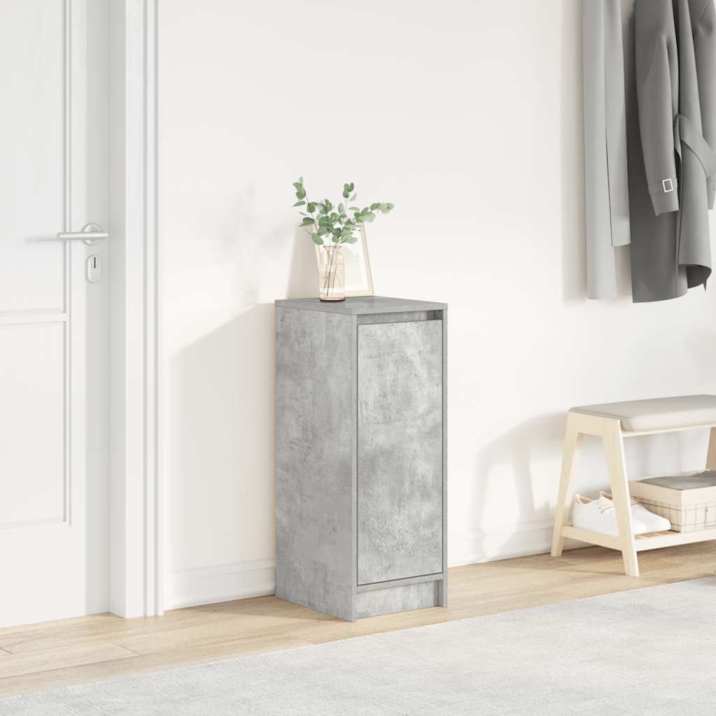 Schuhschrank Betongrau 29,5x34x76 cm Holzwerkstoff