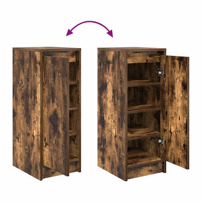 Schuhschrank Räuchereiche 29,5x34x76 cm Holzwerkstoff