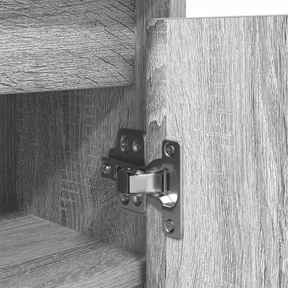 Schuhschrank Grau Sonoma 29,5x34x76 cm Holzwerkstoff