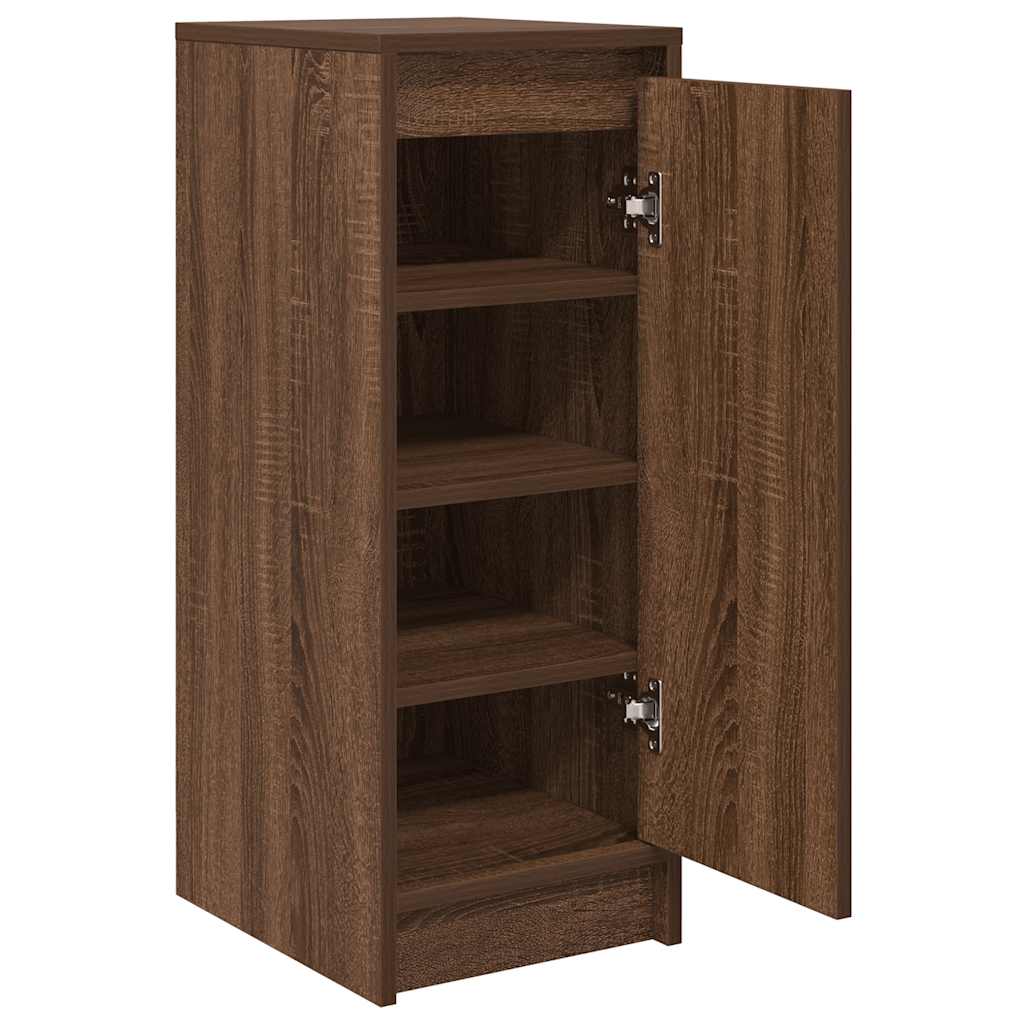 Schuhregal Braun Eichen-Optik 29,5x34x76 cm Holzwerkstoff