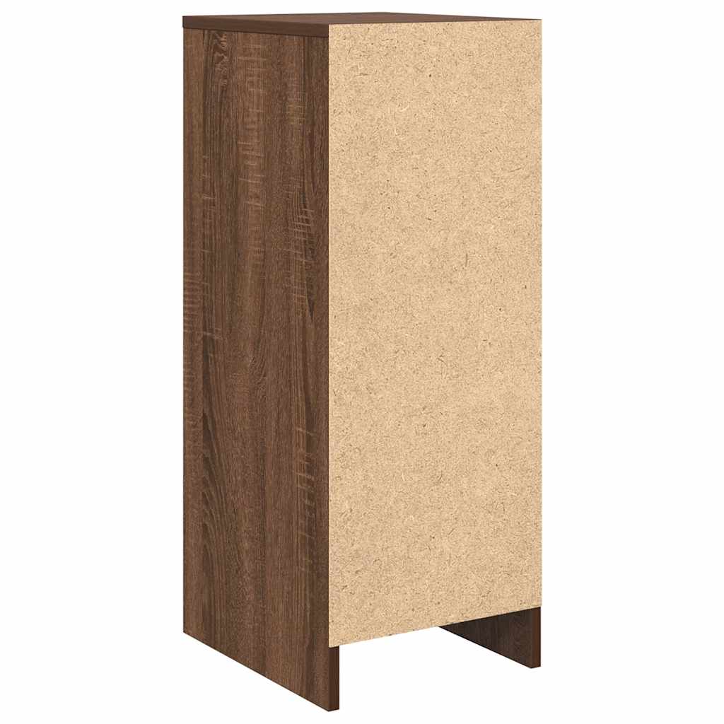 Schuhregal Braun Eichen-Optik 29,5x34x76 cm Holzwerkstoff