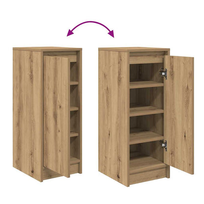 Schuhschrank Artisan-Eiche 29,5x34x76 cm Holzwerkstoff