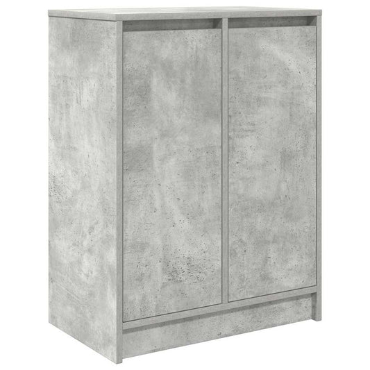 Schuhschrank Betongrau 57x34x76 cm Holzwerkstoff