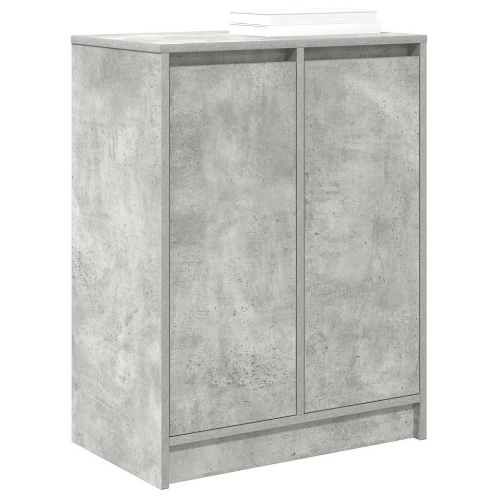 Schuhschrank Betongrau 57x34x76 cm Holzwerkstoff