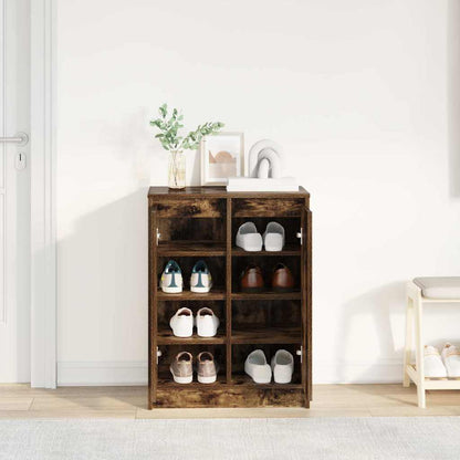 Schuhschrank Räuchereiche 57x34x76 cm Holzwerkstoff