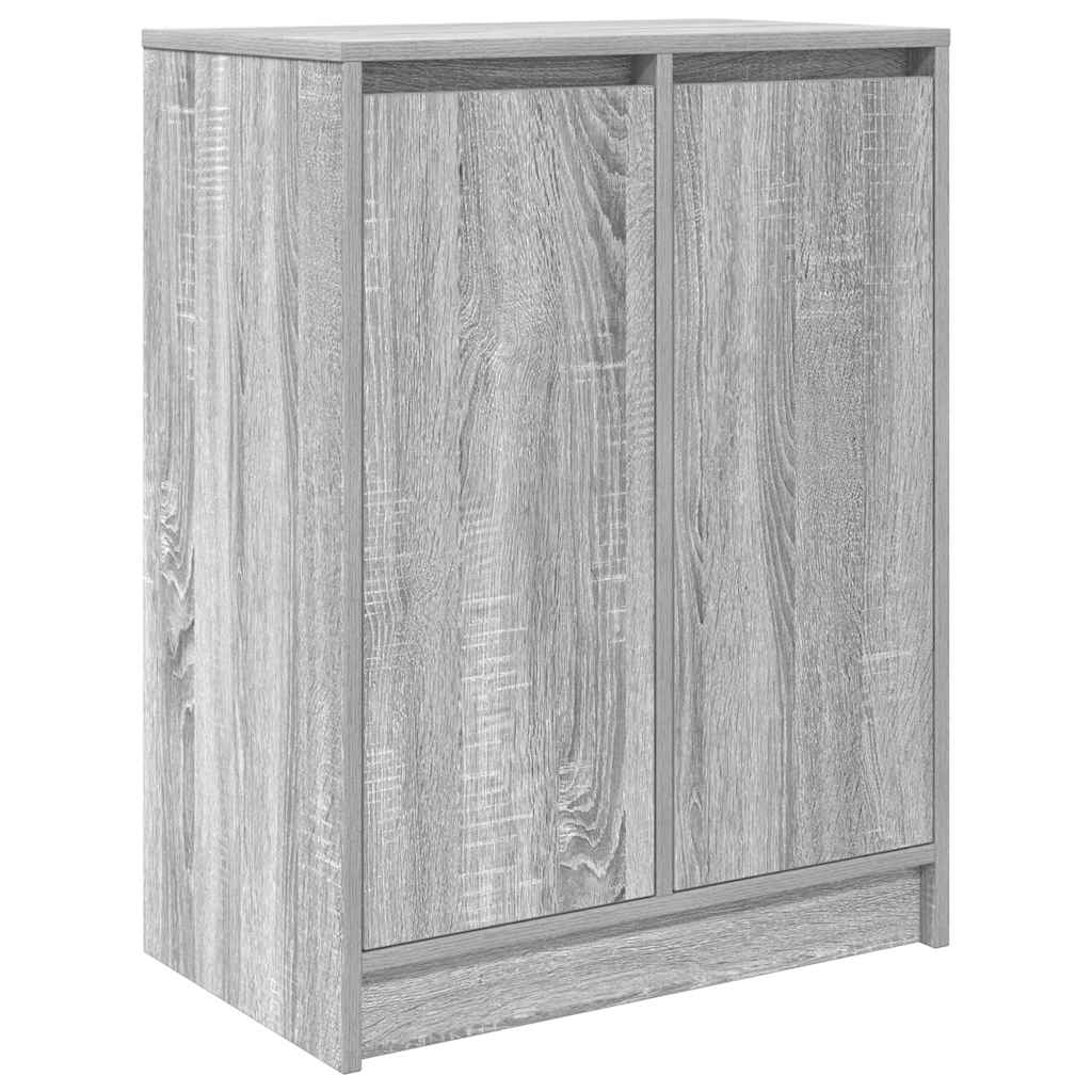 Schuhschrank Grau Sonoma 57x34x76 cm Holzwerkstoff