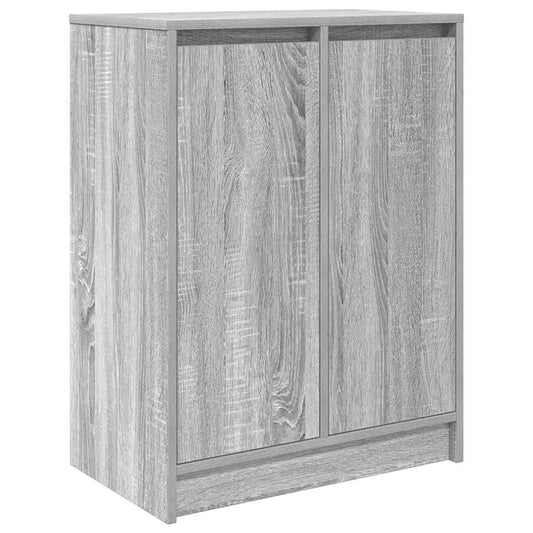 Schuhschrank Grau Sonoma 57x34x76 cm Holzwerkstoff