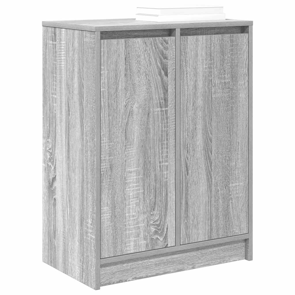 Schuhschrank Grau Sonoma 57x34x76 cm Holzwerkstoff