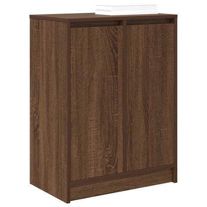 Schuhregal Braun Eichen-Optik 57x34x76 cm Holzwerkstoff