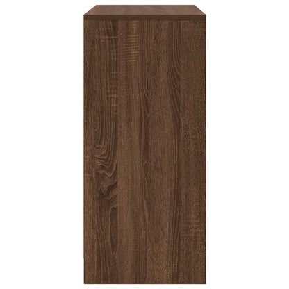 Schuhregal Braun Eichen-Optik 57x34x76 cm Holzwerkstoff