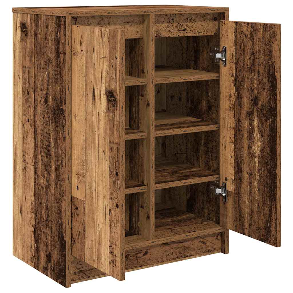 Schuhschrank Altholz-Optik 57x34x76 cm Holzwerkstoff